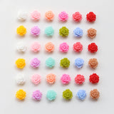 Mini Camellia Resin Patch DIY Jewelry Hairpin Nail Material
