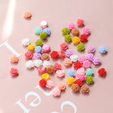 Mini Camellia Resin Patch DIY Jewelry Hairpin Nail Material