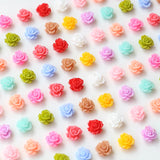 Mini Camellia Resin Patch DIY Jewelry Hairpin Nail Material