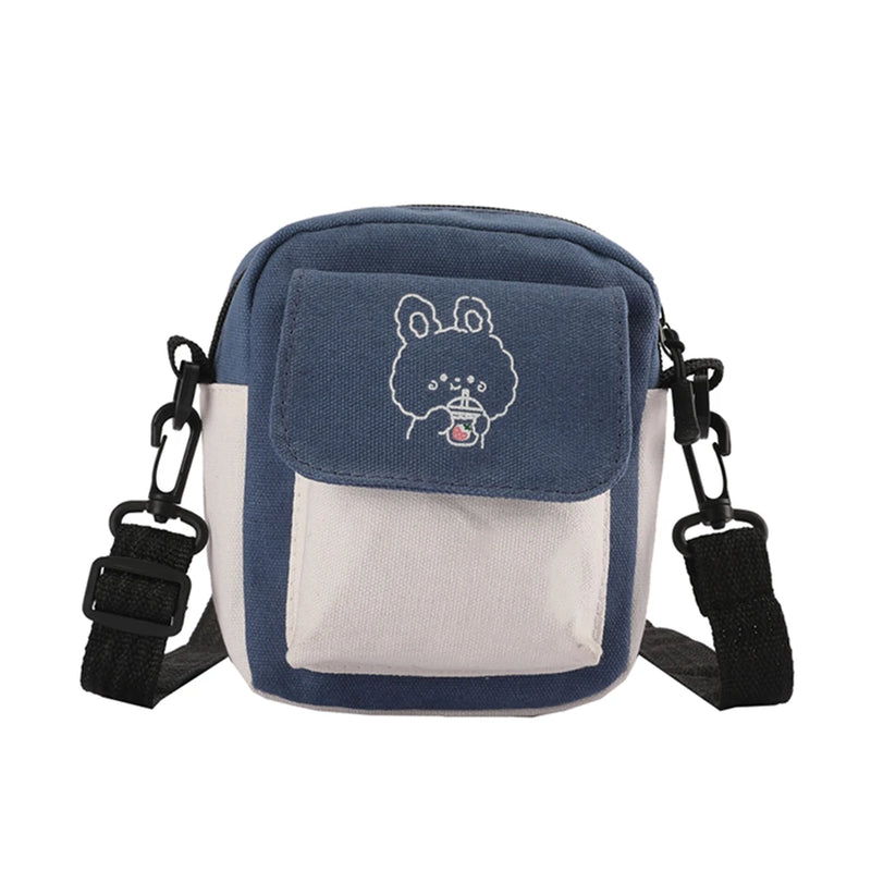 Mini Canvas Bag Women's All-match Shoulder Bag Portable Messenger Coin Purse