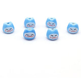 Mini Cat Head Ceramic Beads 8x10mm Colorful DIY Bead Jewelry Making