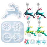 Christmas Ornaments Silicone Mold Deer Snowflake Star Style DIY Gift