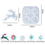 Christmas Ornaments Silicone Mold Deer Snowflake Star Style DIY Gift