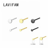 925 Sterling Silver Mini Circle Round Ear Stud Earrings for Women