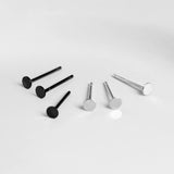 925 Sterling Silver Mini Circle Round Ear Stud Earrings for Women
