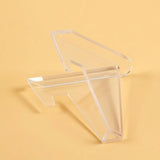 Clear Acrylic Coin Holder Easel Stand Display Rack Post Card Collection Storage