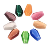 Mini Coffin Cat's Eye Stones Agate Crystal Healing Reiki Ornament