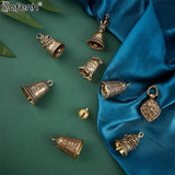 Mini Brass Bell Gourd Keychain Pendant