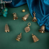 Mini Brass Bell Gourd Keychain Pendant