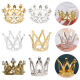 Mini Crown Cake Decoration Princess Topper Pearl Tiara for Wedding Birthday Part