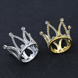 Mini Crown Cake Decoration Princess Topper Pearl Tiara for Wedding Birthday Part