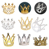 Mini Crown Cake Decoration Princess Topper Pearl Tiara Hair Ornaments