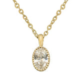 Zircon Round Pendant Bracelet 925 Sterling Silver Chain for Women