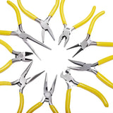 Mini DIY Jewelry Pliers Tools Set Flat Round Needle Nose Diagonal Cutting Plier