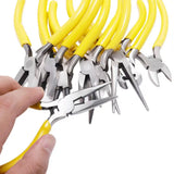 Mini DIY Jewelry Pliers Tools Set Flat Round Needle Nose Diagonal Cutting Plier