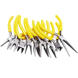 Mini DIY Jewelry Pliers Tools Set Flat Round Needle Nose Diagonal Cutting Plier