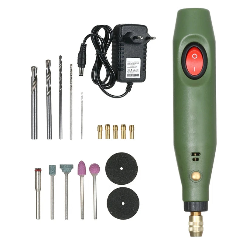 Mini Electric Drill Grinder Set for DIY Crafts
