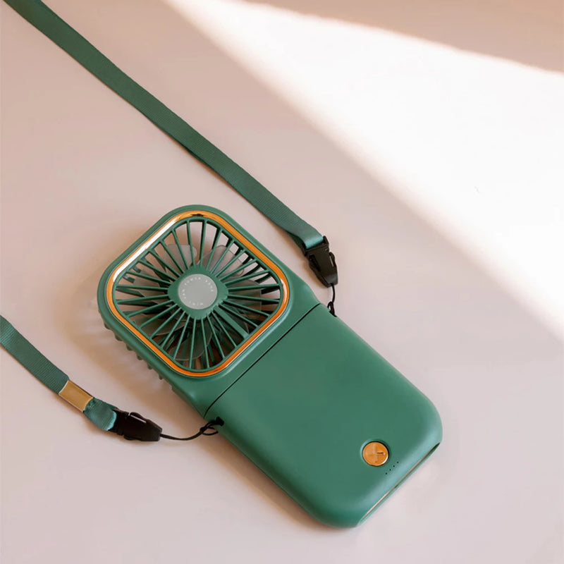 Mini Hanging Neck Fan 3 Speeds Rechargeable Portable Cooling Supplies