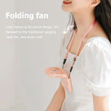 Mini Hanging Neck Fan 3 Speeds Rechargeable Portable Cooling Supplies