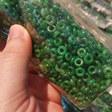 Dark Green Sapphire Button Safety Ring DIY Accessories