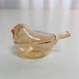 Mini Glass Bird Jewelry Storage Box Rings Earrings Necklace Storage