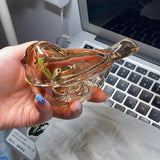 Mini Glass Bird Jewelry Storage Box Rings Earrings Necklace Storage