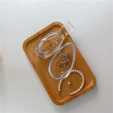 Mini Glass Bird Jewelry Storage Box Rings Earrings Necklace Storage