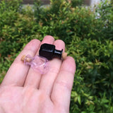 Mini Glass Bottles Charms Rectangle Bottles With Cork Little Bottles