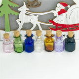 Mini Glass Bottles Charms Rectangle Bottles With Cork Little Bottles
