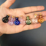 Mini Glass Flask Bottles Pendant Mix 7Colors Crafts Perfume Vials