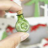 Mini Glass Flask Bottles Pendant Mix 7Colors Crafts Perfume Vials