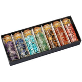 Glass Wishing Bottle Natural Crystal Stone Gravel Gemstone Chip Minerals