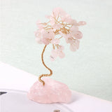 Healing Pink Crystal Quartz Citrine Tree of Life Wish Minerale Room Home Decor