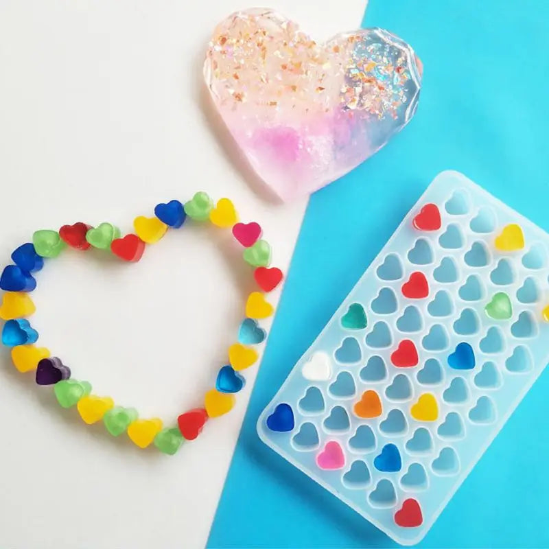 Mini Heart Shape Jewelry Mold Silicone Epoxy Resin Casting Pendant Crystal Molds