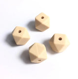 Mini Hexagon Silicone Teething Beads 50pcs/lot