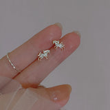 Zircon Mini Horse Stud Earrings Sweet Animal Ear Ring