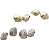 Irregular Golden Peas Straight Hole Resin Jewelry Material