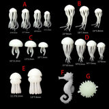 Mini Jellyfish Resin Mold Ocean Theme DIY Filling Materials