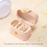 Mini Leather Jewelry Box Travel Case for Lady Girl Gift