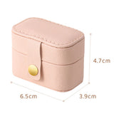 Mini Leather Jewelry Box Travel Case for Lady Girl Gift
