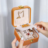 Mini Jewelry Box Portable Earring Storage Anti Oxidation