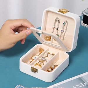 Mini Jewelry Box Portable Earring Storage Anti Oxidation