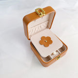 Mini Jewelry Box Portable Earring Storage Anti Oxidation