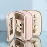 Mini Jewelry Display Case Ring Box Portable Organizer