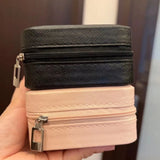Mini Jewelry Organizer Display Travel Jewelry Zipper Case Boxes