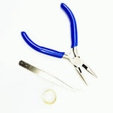 Mini Jewelry Pliers Set DIY Necklace Making and Maintenance Tools with Tweezers