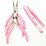 Mini Jewelry Pliers Set DIY Necklace Making and Maintenance Tools with Tweezers