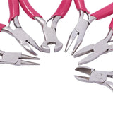 Mini Jewelry Pliers Set, Carbon Steel DeepPink, DIY Jewelry Making