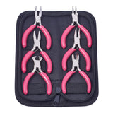 Mini Jewelry Pliers Set Carbon Steel DeepPink