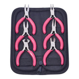 Mini Jewelry Pliers Set Carbon Steel DeepPink